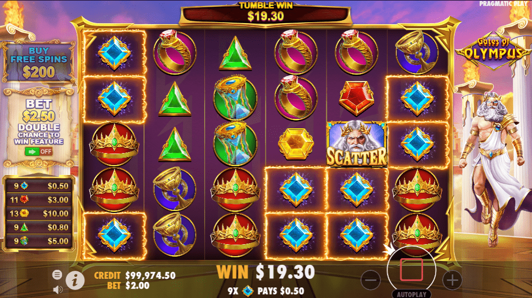 Gates of Olympus Buy free spins feature